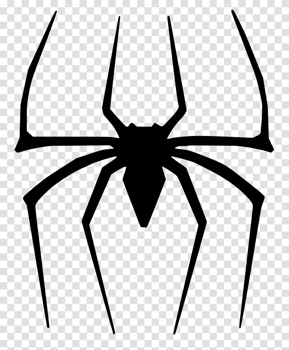 Spider Man Front Spider Symbol, Gray, World Of Warcraft Transparent Png