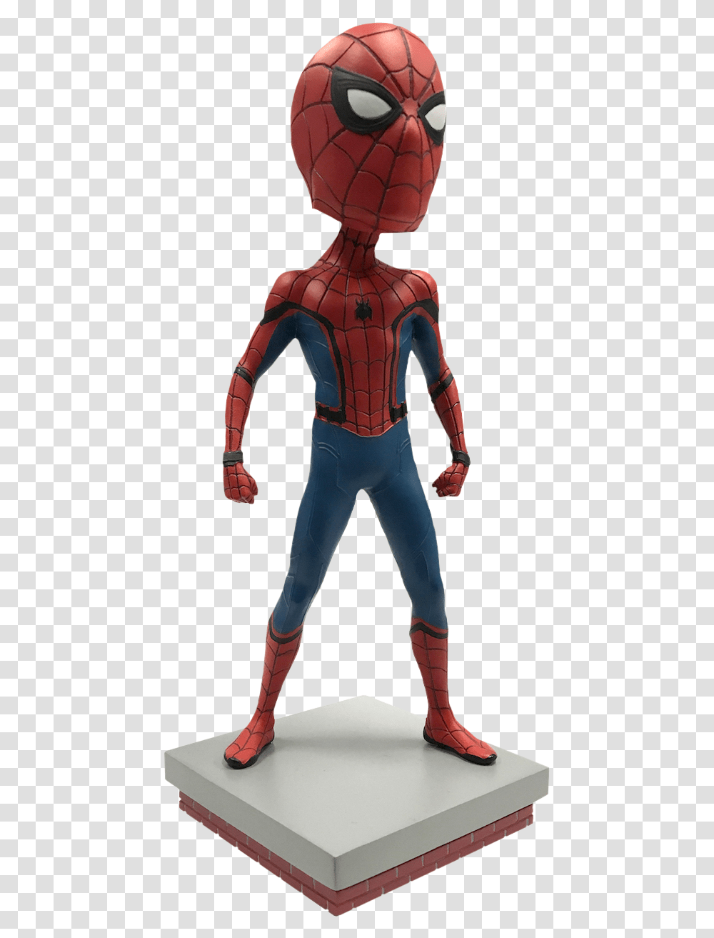 Spider Man Head Knocker Bobble Head Main Image Spider Man Wacky Wobbler, Sleeve, Toy, Long Sleeve Transparent Png