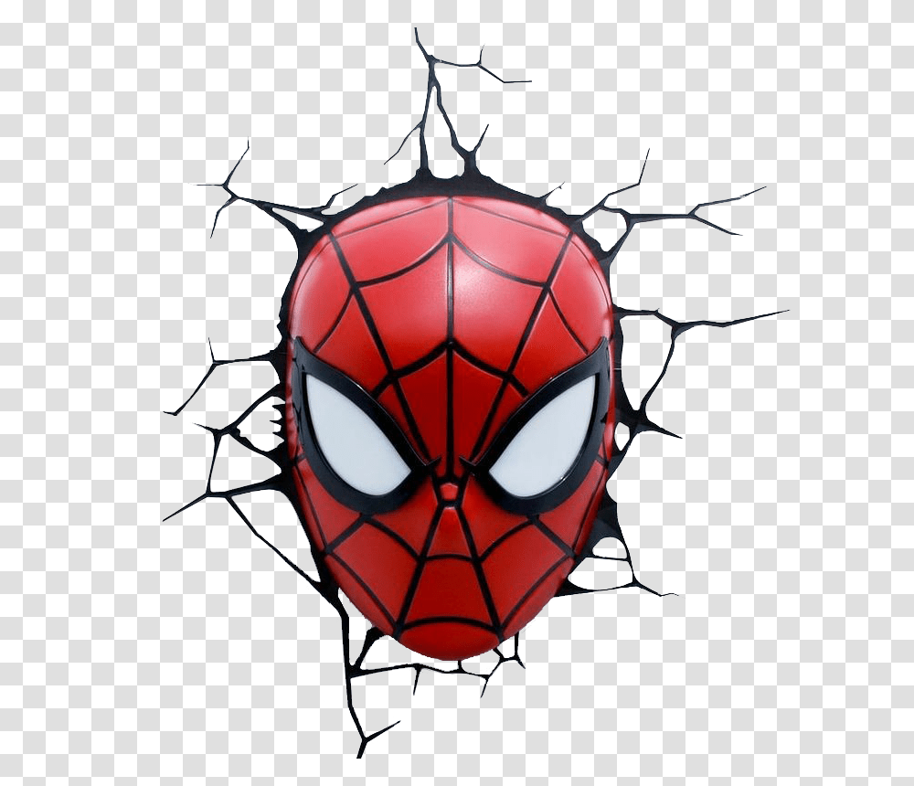 Spider Man Head Wall Light Sticky Digital, Mask Transparent Png