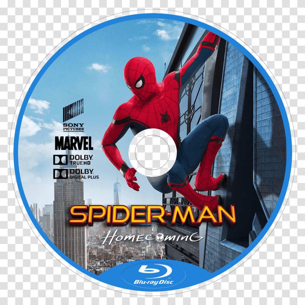 Spider Man Homecoming Dvd Cover Spider Man Homecoming, Disk, Poster, Advertisement, Person Transparent Png