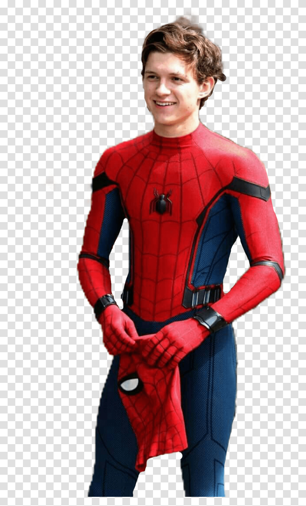 Spider Man Homecoming Tom Holland Phone Background, Person, Sleeve, Female Transparent Png