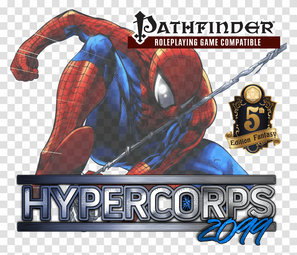 Spider Man Hypercorps2099 Promo Dampd Spiderman, Advertisement, Poster, Book, Comics Transparent Png