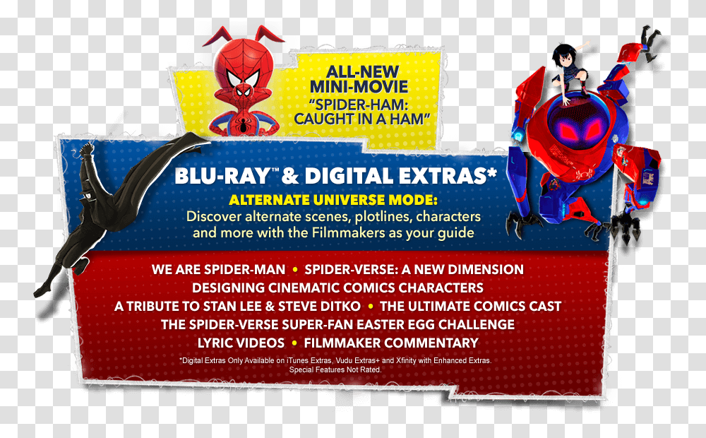 Spider Man Into Spider Verse Dvd Disc, Poster, Advertisement, Flyer, Paper Transparent Png