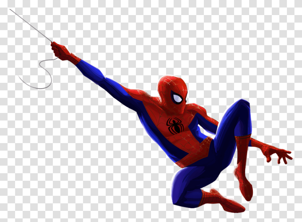 Spider Man Into The Spider Verse Peter Parker, Person, People, Sport, Athlete Transparent Png
