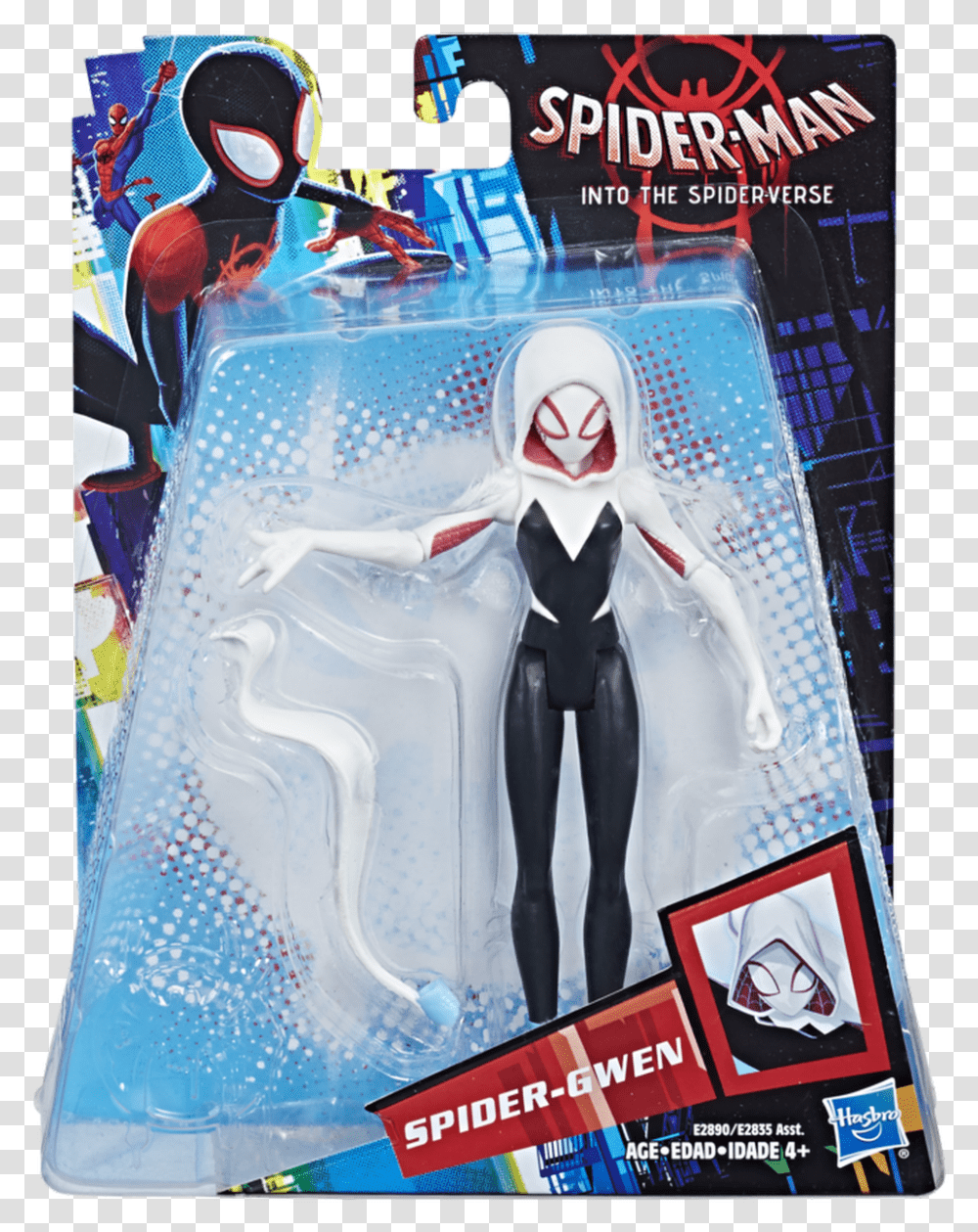 Spider Man Into The Spider Verse Spider Gwen Figure, Poster, Advertisement, Book, Flyer Transparent Png