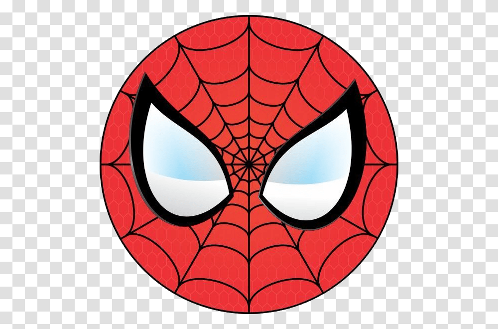 Spider Man Mask Logo Clipart Spiderman Face Circle, Lamp, Rug Transparent Png