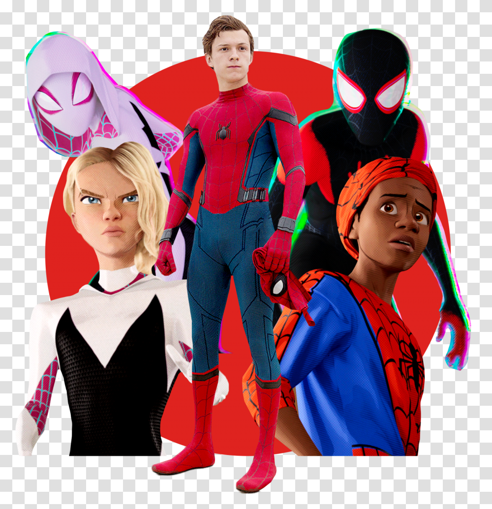 Spider Man No Mask, Person, Long Sleeve, Costume Transparent Png