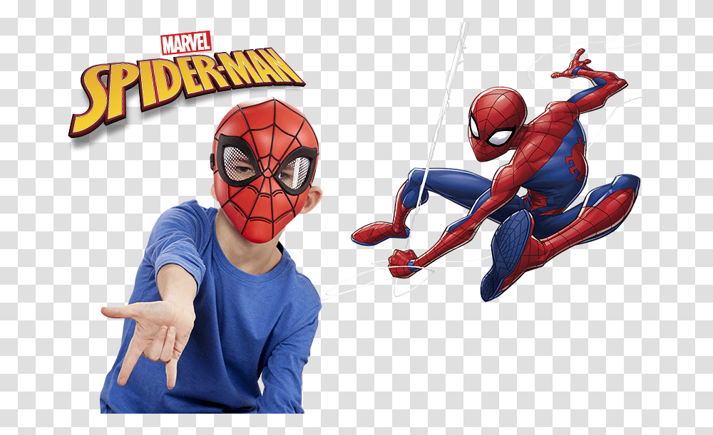 Spider Man, Person, Human, Helmet Transparent Png