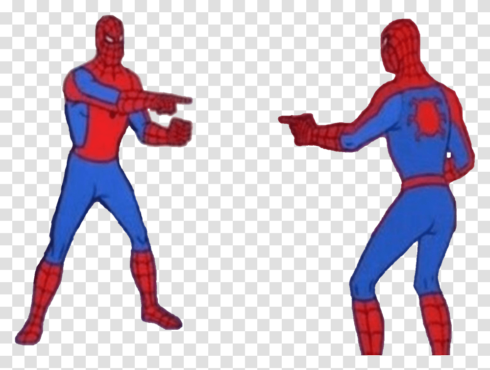 Spider Man Pointing At Spider Man Pointing, Person, Costume, Sport Transparent Png