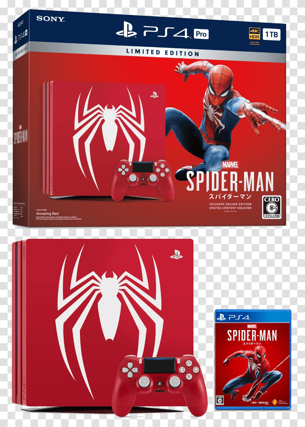 Spider Man Ps4 Ps4 Pro Spiderman, Person, Advertisement, Poster, Flyer Transparent Png