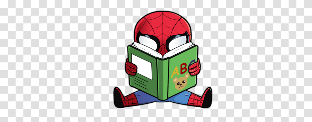 Spider Man Reading, Helmet, Nature, Tree Transparent Png