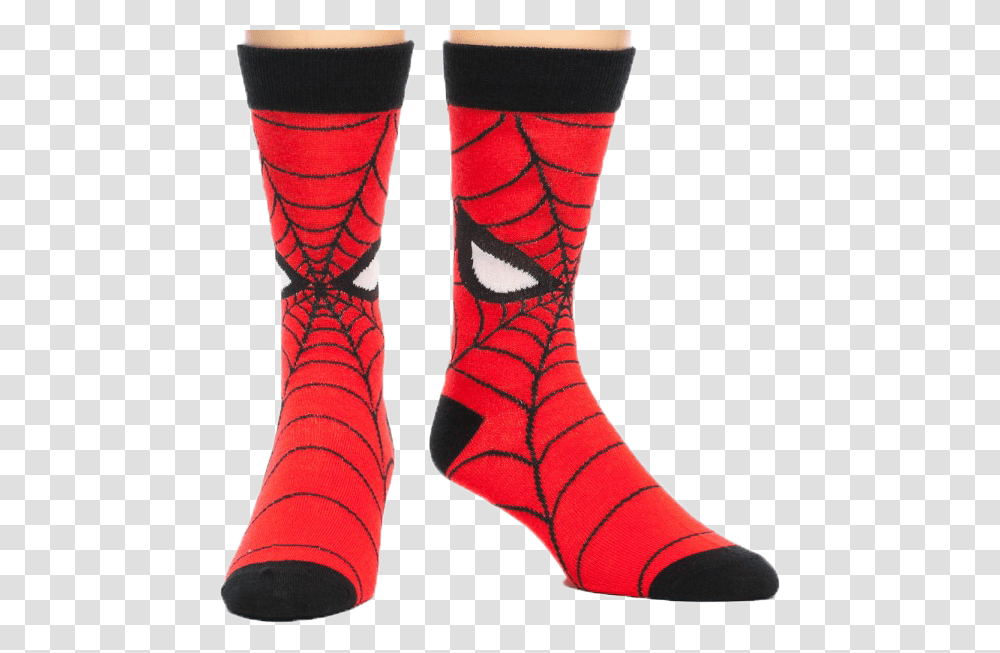 Spider Man Socks, Apparel, Shoe, Footwear Transparent Png