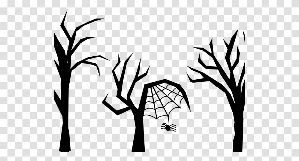 Spider On Tree Drawing, Gray, World Of Warcraft Transparent Png