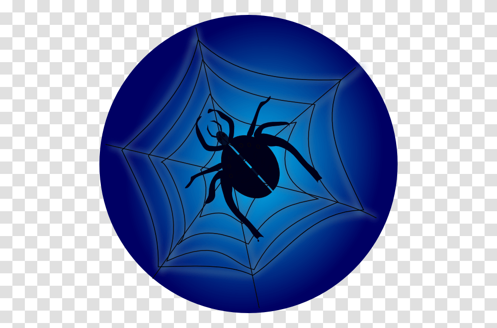 Spider On Web Clip Art For Web, Sphere, Lamp, Spider Web, Balloon Transparent Png