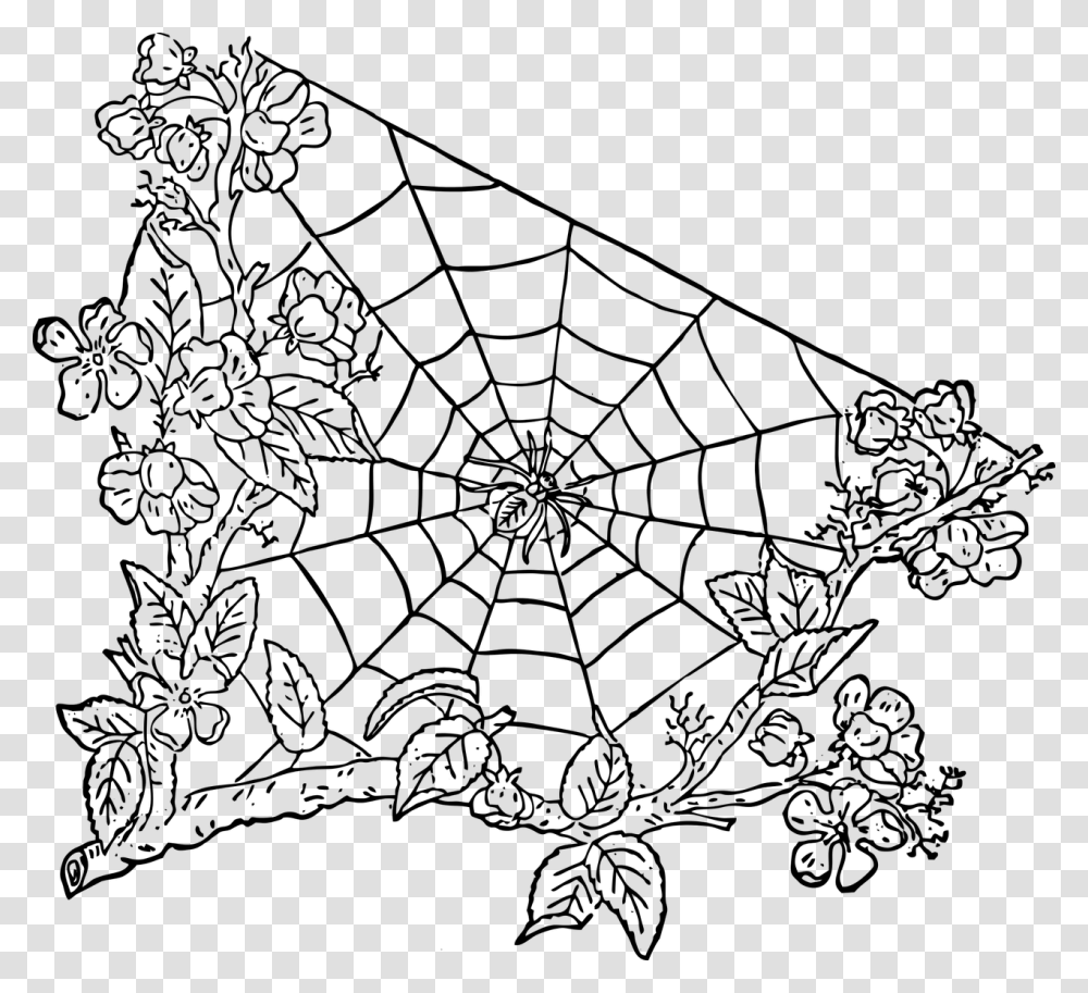 Spider Spider Web Halloween Free Photo Papel De Parede Teia De Aranha, Gray, World Of Warcraft, Halo Transparent Png