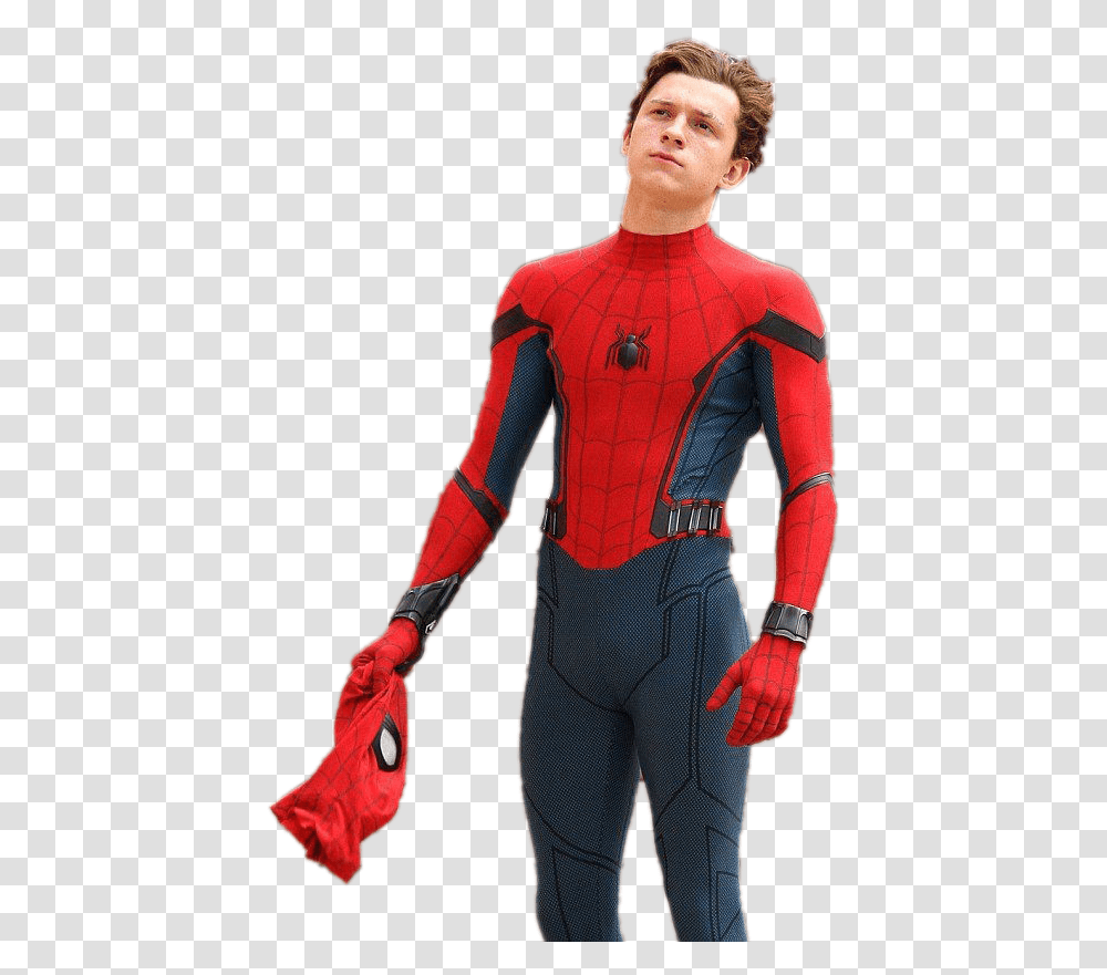 Spider Spiderman Tom Holland, Sleeve, Clothing, Apparel, Person Transparent Png