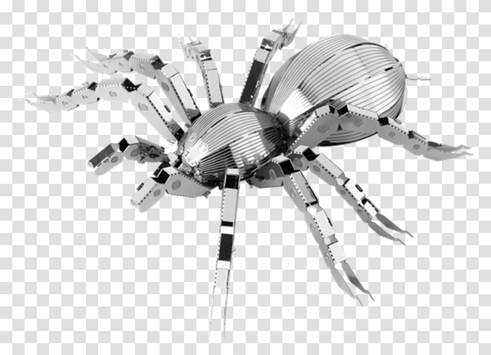 Spider Tarantula Metal Earth Model Kit Insect Metal, Invertebrate, Animal, Arachnid Transparent Png
