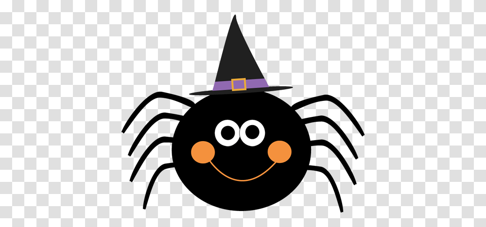 Spider Wearing Witches Hat, Lawn Mower, Tool, Sea Life, Animal Transparent Png