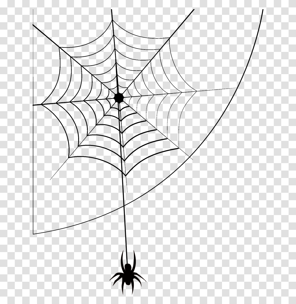 Spider Web Cartoon, Nature, Outdoors, Night, Astronomy Transparent Png