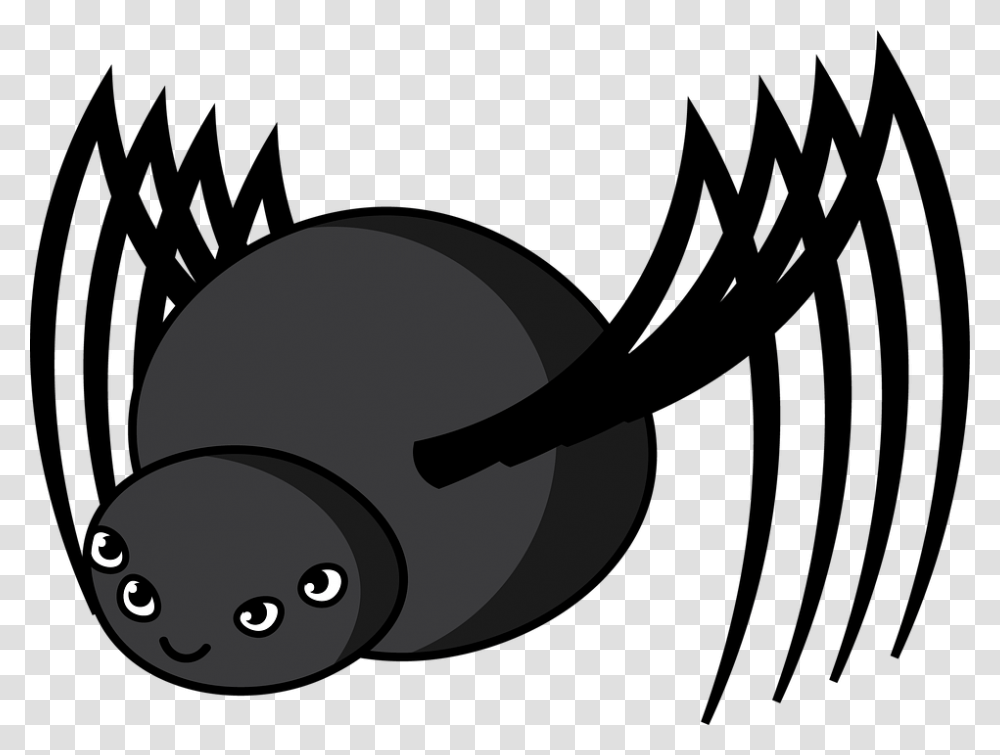 Spider Web Drawing Black And White Clip Art Free Spider Clipart, Animal, Invertebrate, Sea Life Transparent Png