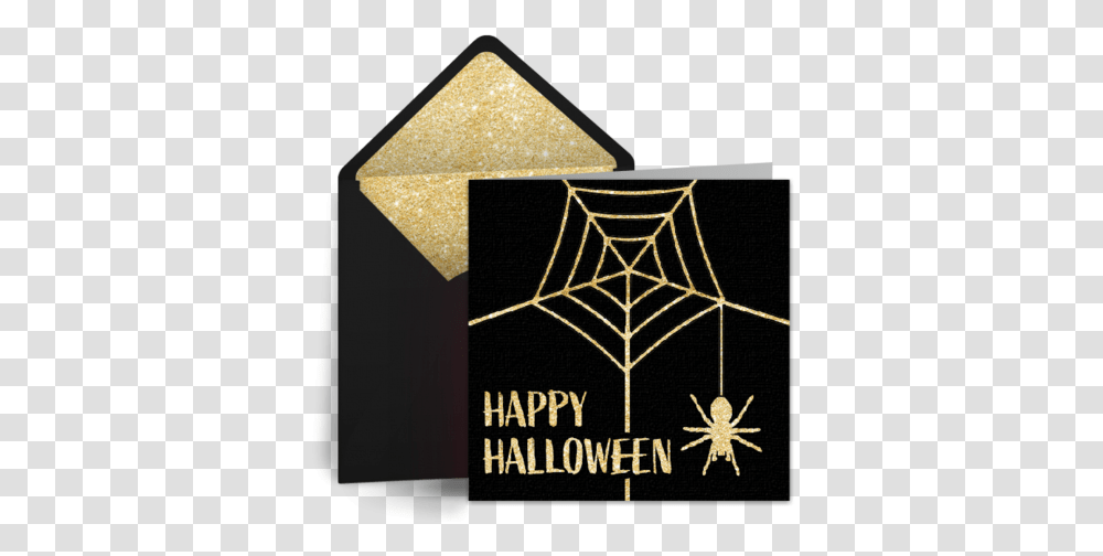 Spider Web Free Happy Halloween Ecard Greeting Card Spider Web, Snowflake Transparent Png