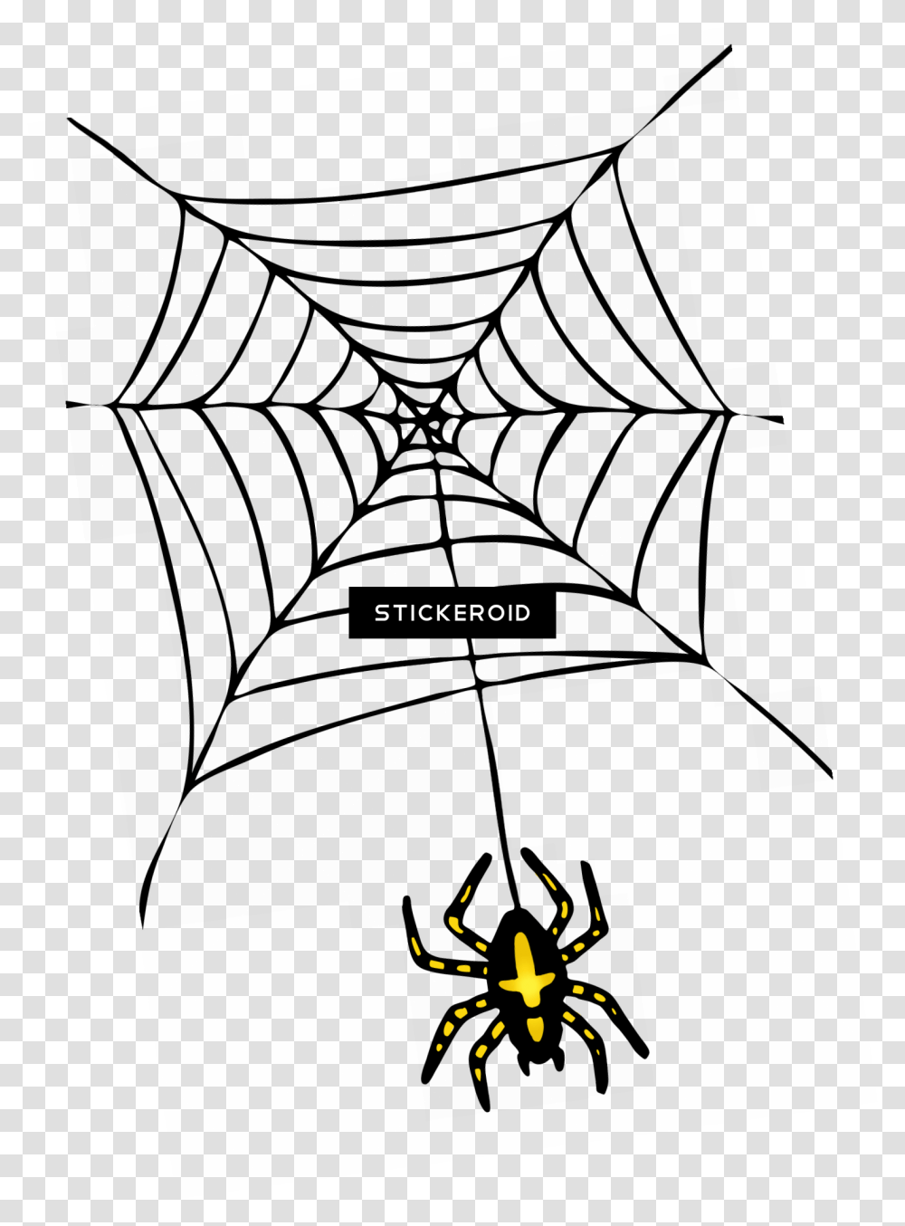 Spider Web Halloween Download Black Spider Web, Cross, Urban Transparent Png