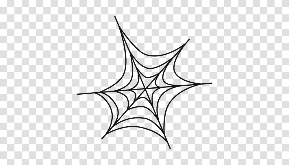 Spider Web Thin Line Icon Transparent Png