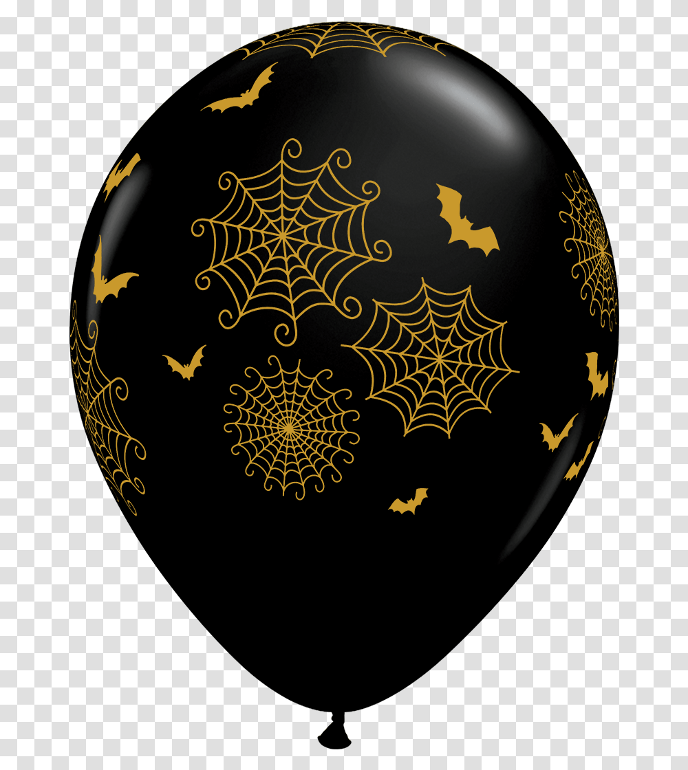 Spider Webs And Bats Halloween Latex Balloon, Outer Space, Astronomy, Universe Transparent Png