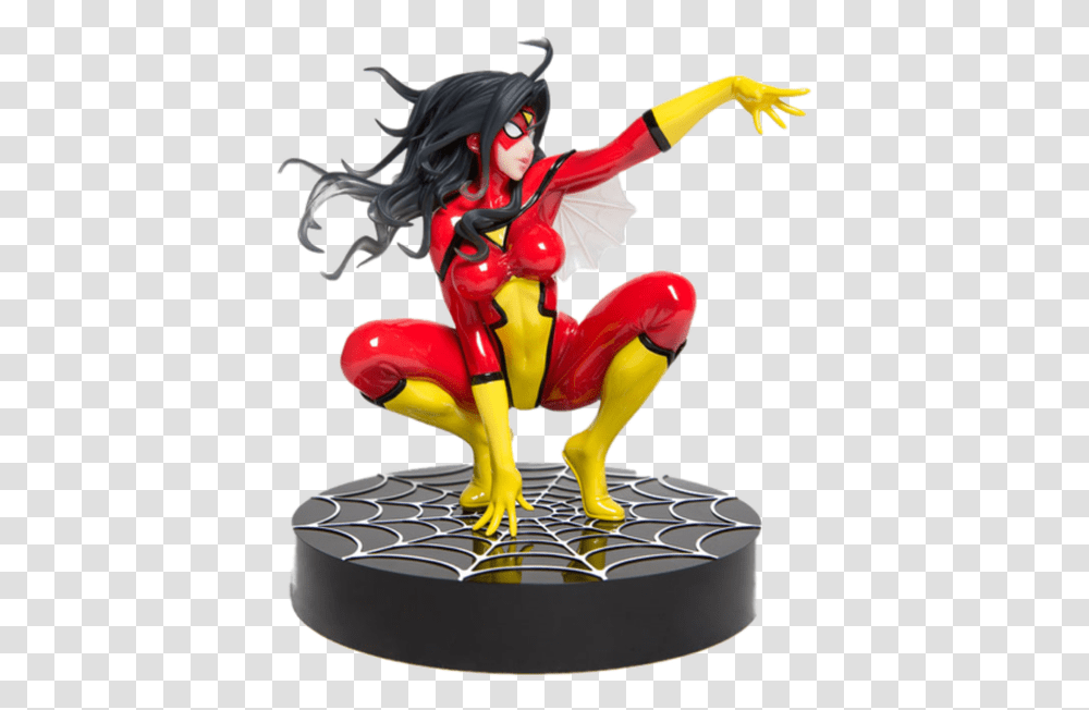 Spider Woman Jessica Drew Bishoujo, Person, Human, Toy Transparent Png
