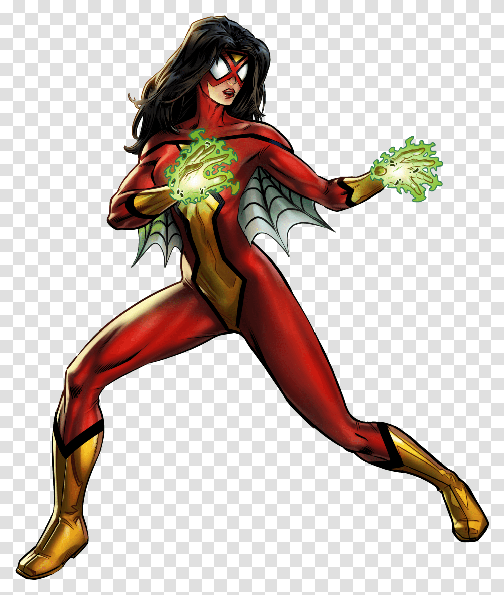Spider Woman, Person, Human, Plant, Costume Transparent Png