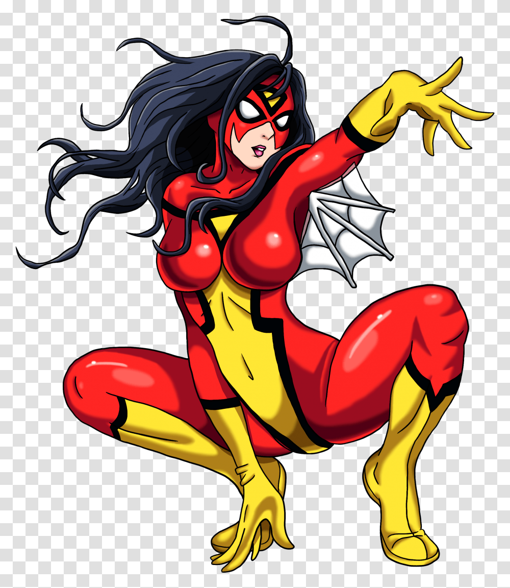 Spider Woman Womanpng Images Pluspng Marvel Spider Woman Anime, Comics, Book, Manga, Person Transparent Png