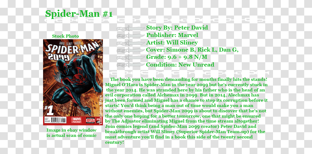 Spiderman 2099, Poster, Advertisement, Flyer, Paper Transparent Png
