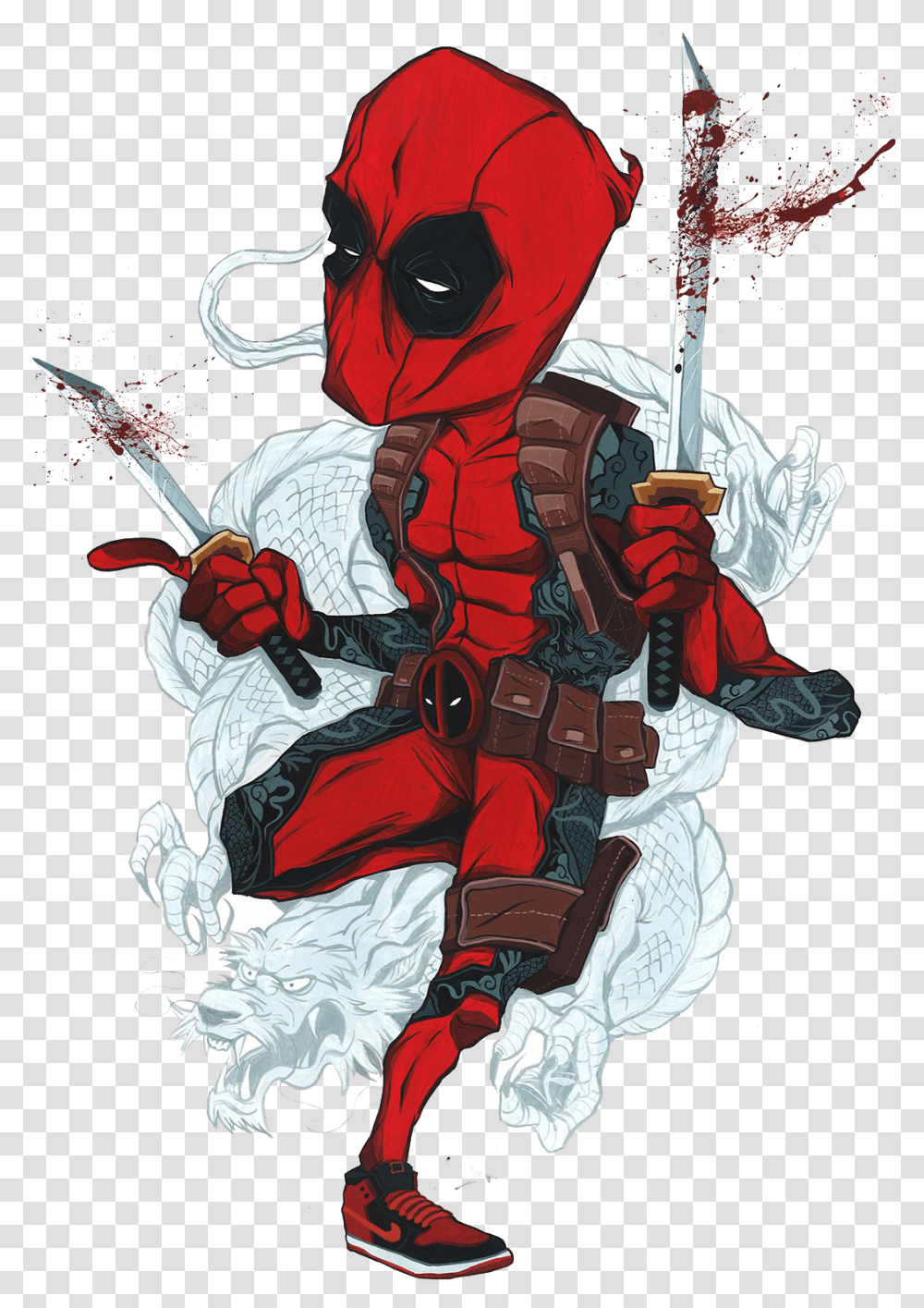 Spiderman Character Fictional Deadpool And Spiderman Anime, Person, Human, Knight, Samurai Transparent Png