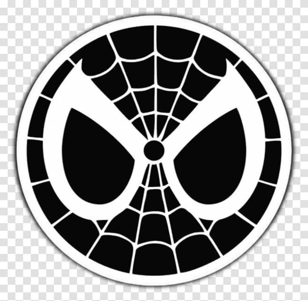 Spiderman Circle Venom, Stencil, Logo, Trademark Transparent Png