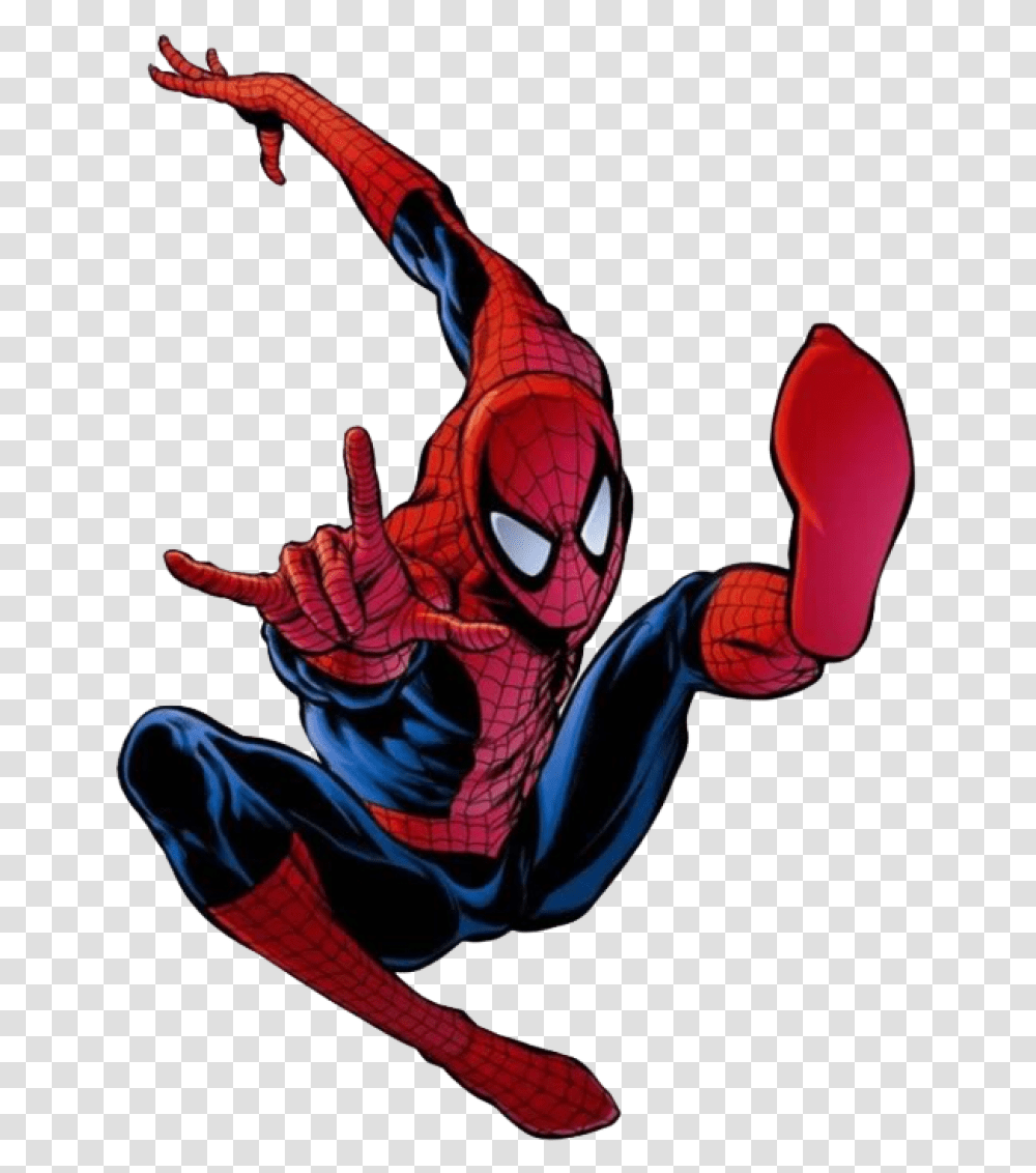 Spiderman Comic Image Spider Man Comic, Hand, Person Transparent Png