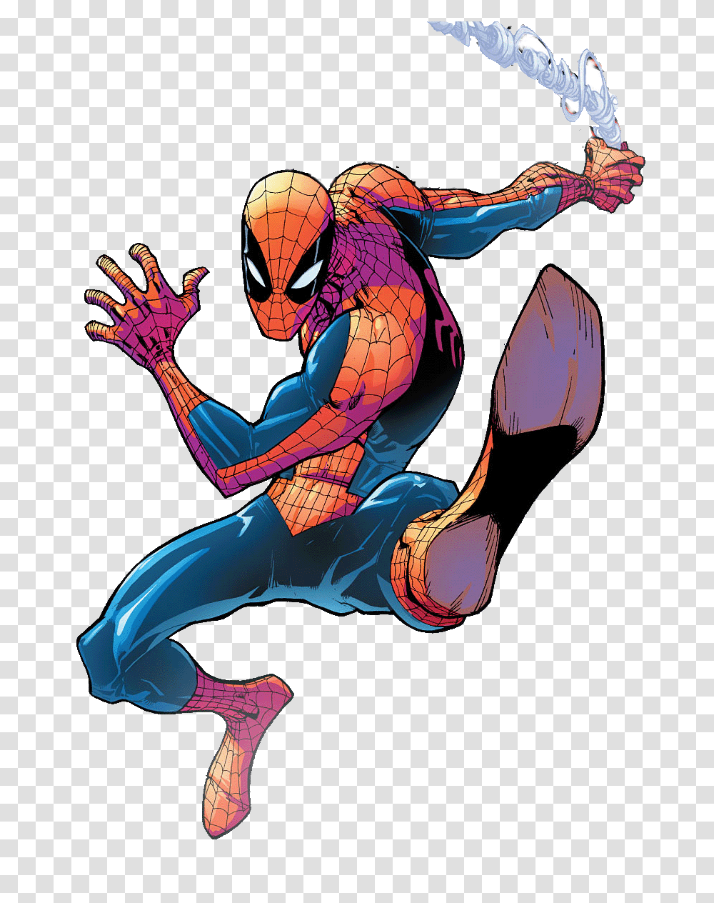Spiderman Comic Picture, Comics, Book, Person Transparent Png