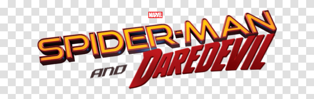Spiderman Daredevil Concept Logo Marvelstudios Spiderman And Daredevil Logo, Dynamite, Text, Alphabet, Word Transparent Png