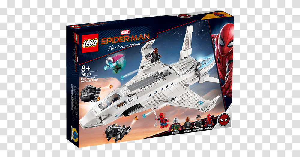 Spiderman Far From Home Lego Sets, Spaceship, Aircraft, Vehicle, Transportation Transparent Png