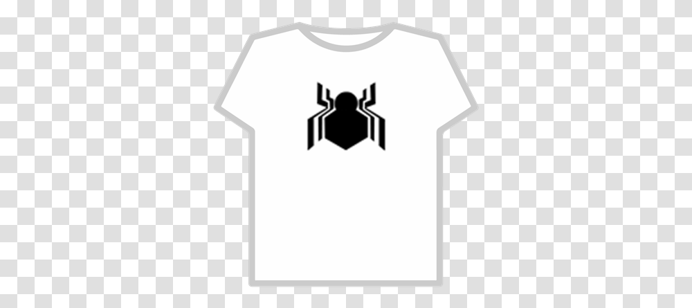 Spiderman Homecoming Logo Roblox Silhouette, Clothing, Apparel, T-Shirt, Sleeve Transparent Png