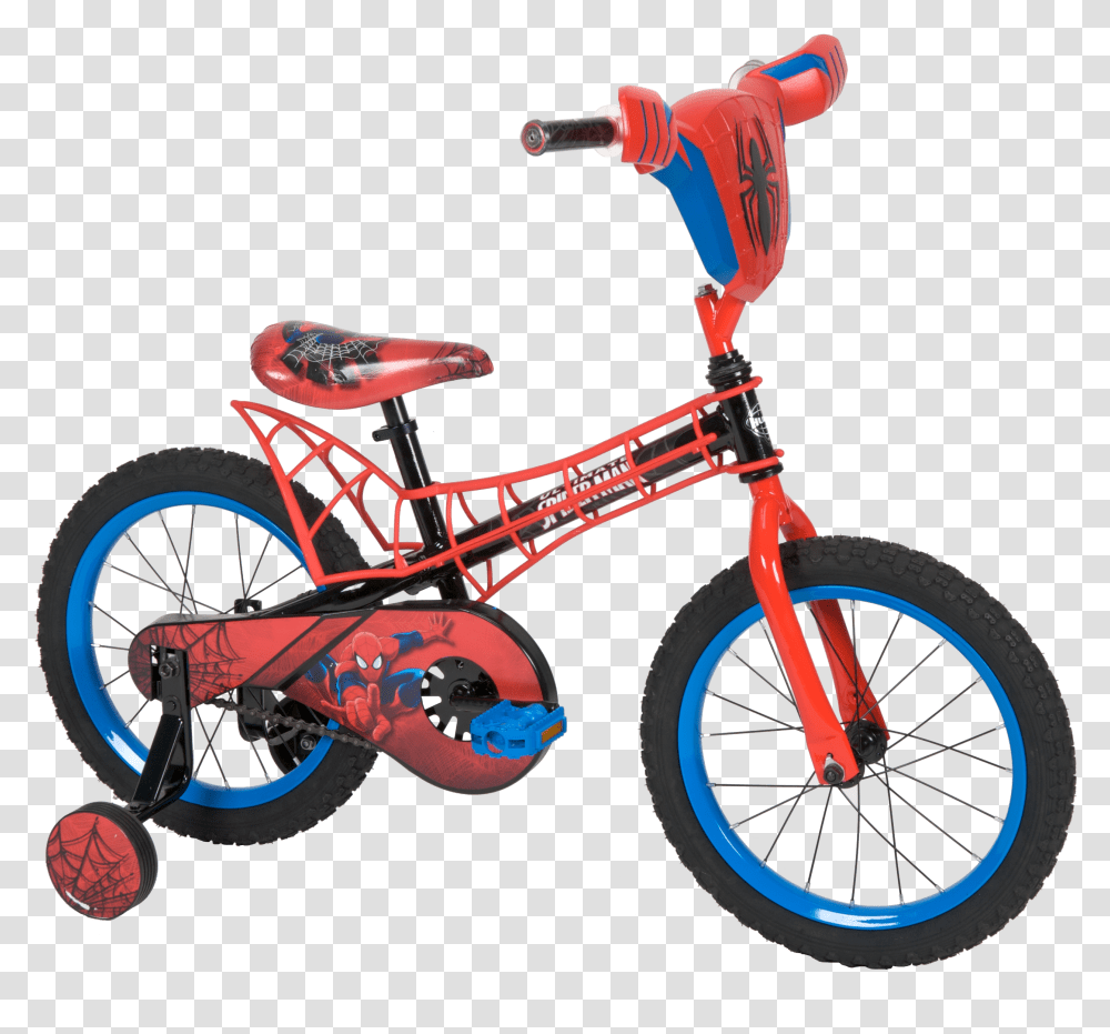 Spiderman Kids Bike, Vehicle, Transportation, Bicycle, Wheel Transparent Png