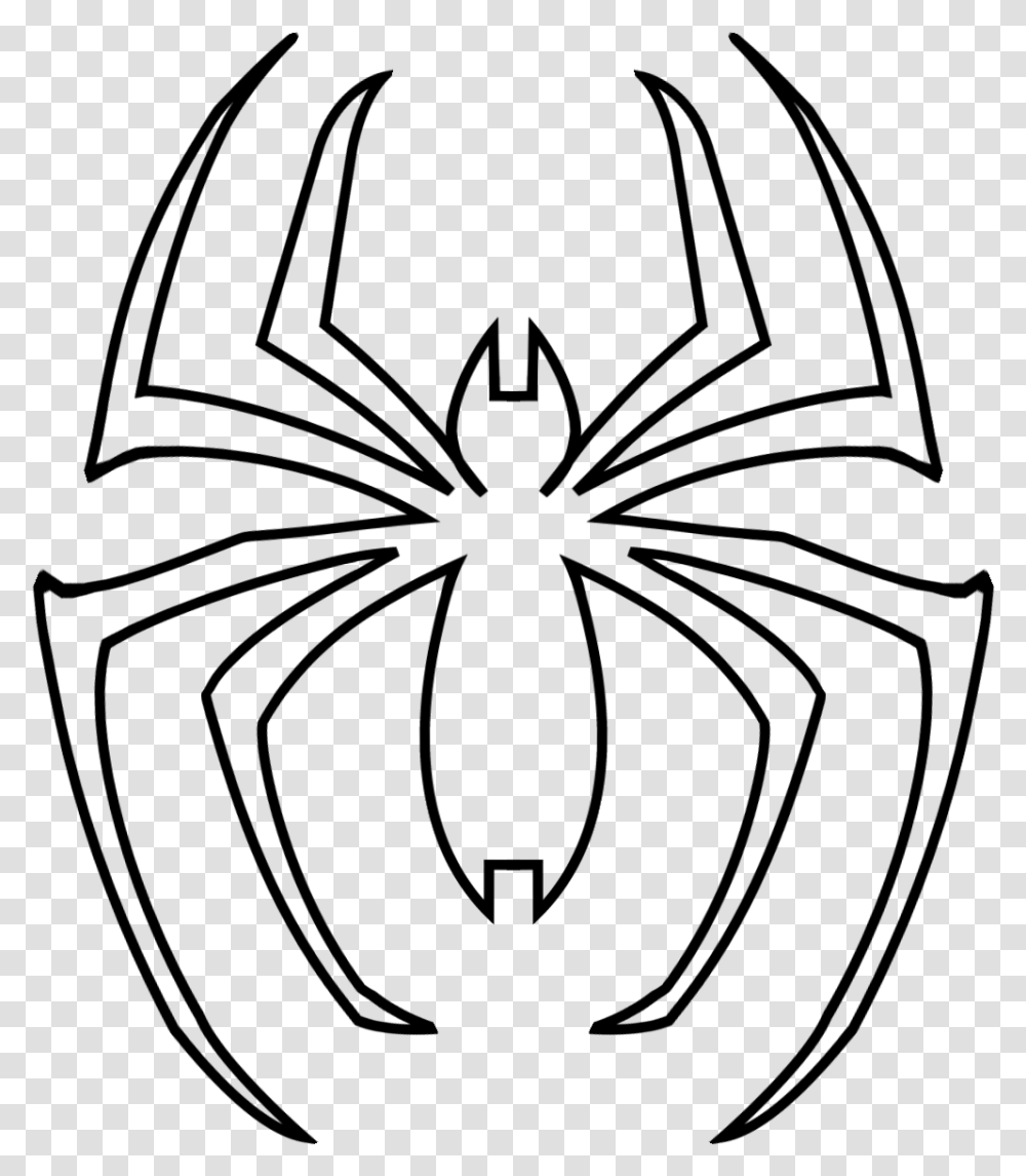 Spiderman Logo Clipart Black And White Spiderman Logo Coloring Sheet, Gray, World Of Warcraft Transparent Png