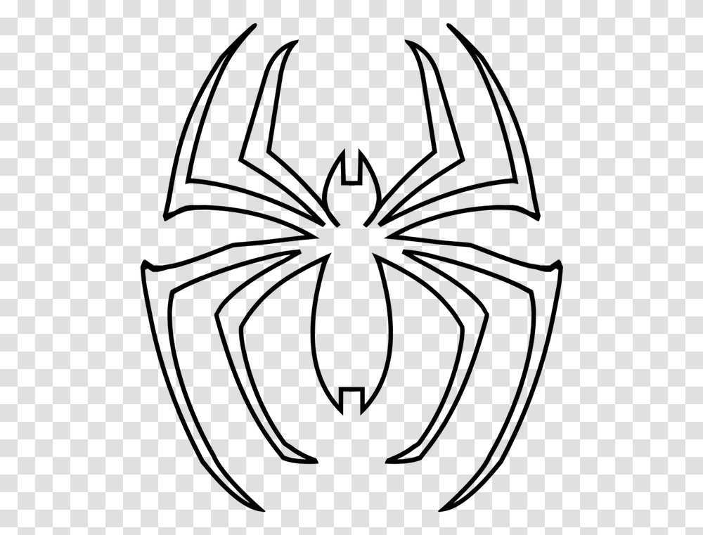 Spiderman Logo Coloring Pages, Gray, World Of Warcraft Transparent Png
