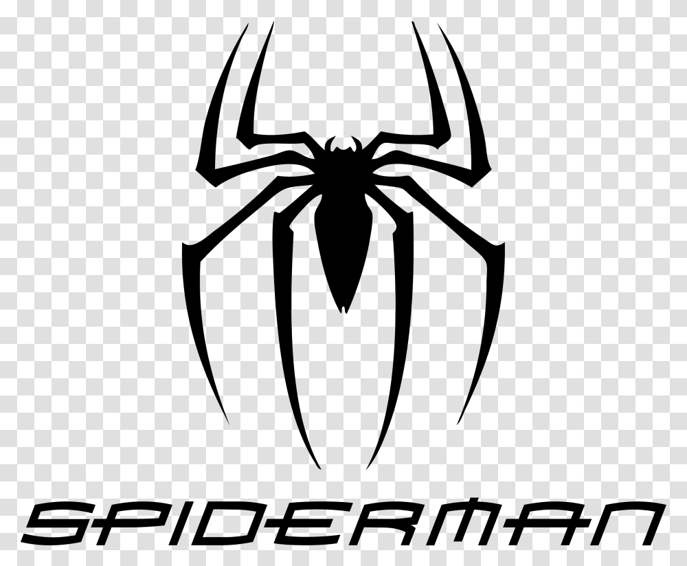 Spiderman Logo Spiderman Logo Images, Stencil, Animal, Invertebrate Transparent Png
