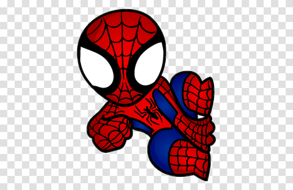 Spiderman Marvel Mcu Chibi Superhero, Hand, Wasp, Bee, Insect Transparent Png