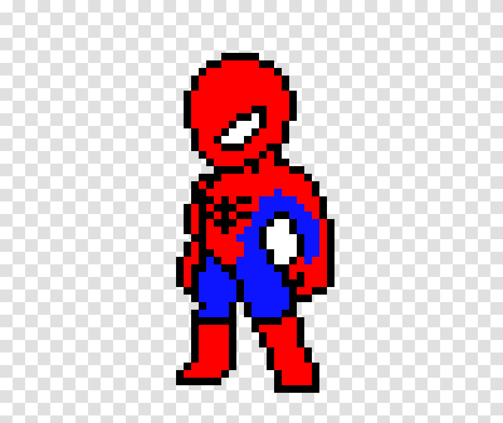 Пиксельный человек паук