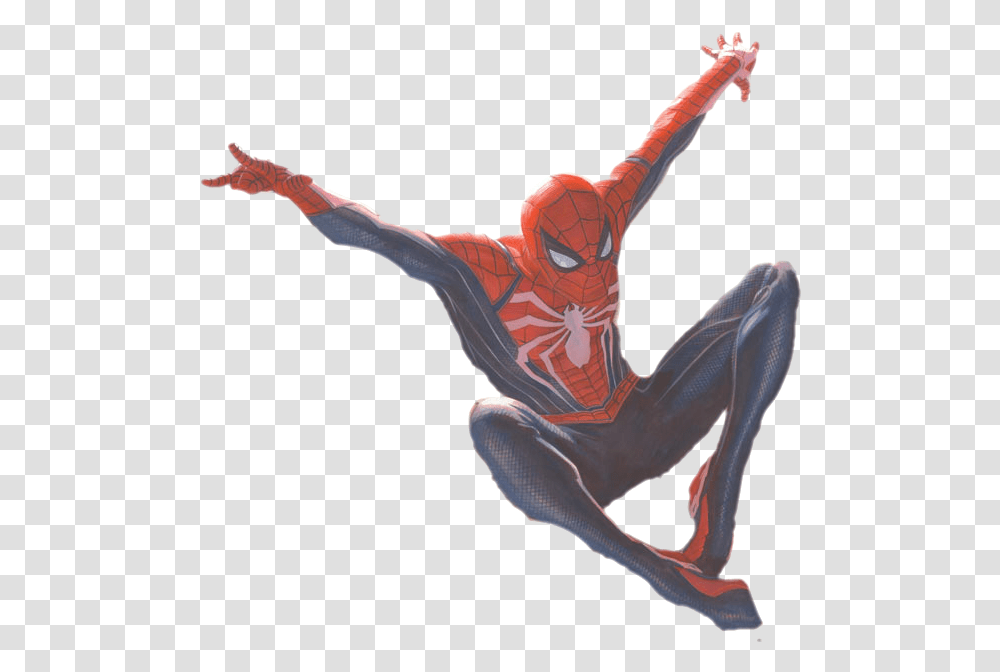 Spiderman Ps4 Spiderman Ps4 Alex Ross, Person, Human, Acrobatic, Leisure Activities Transparent Png