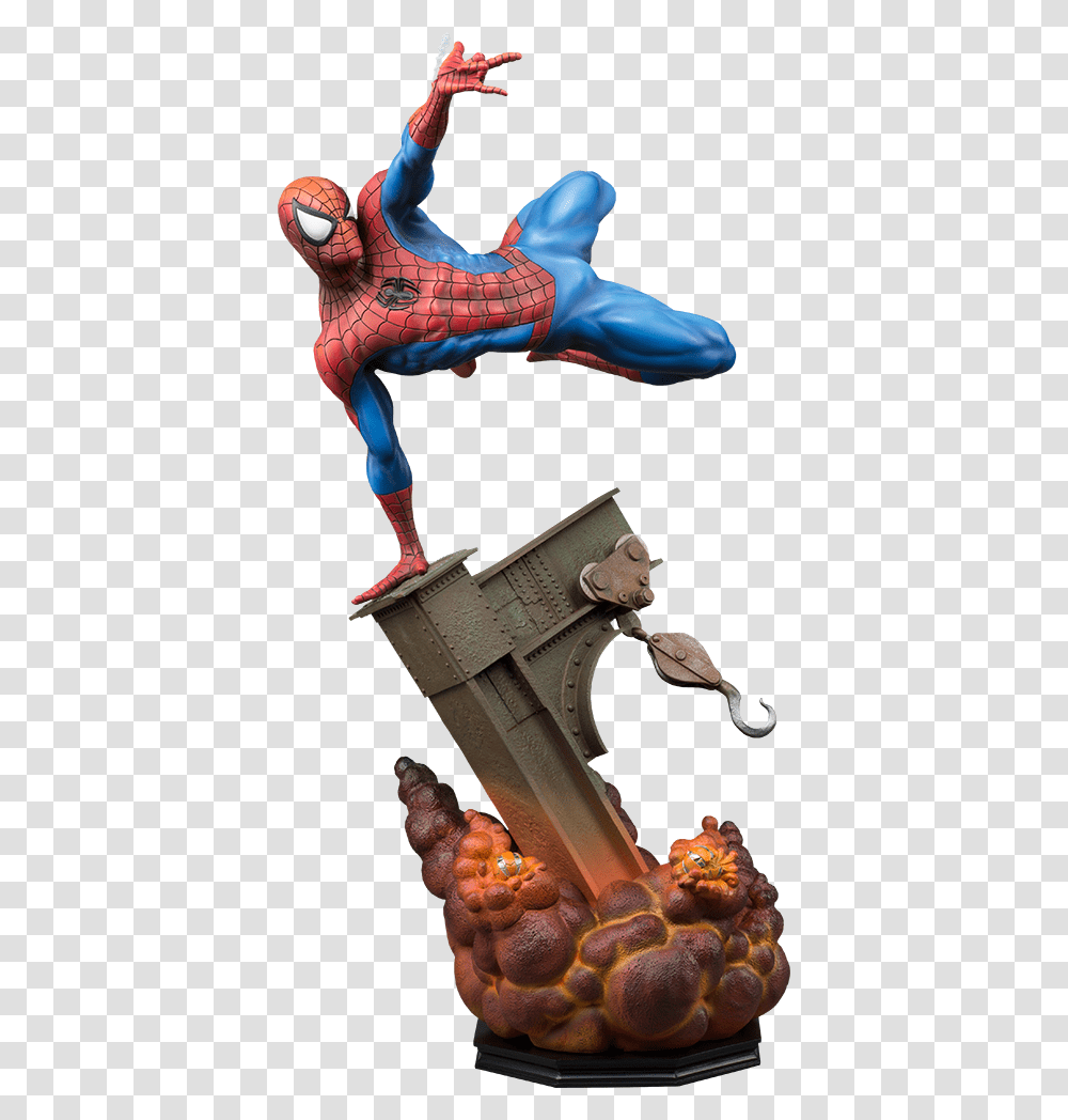 Spiderman Sideshow Premium Format, Statue, Sculpture, Poster Transparent Png