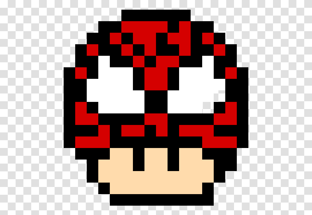 Spiderman Symbol 8 Bit Mushroom Mario, Pac Man Transparent Png
