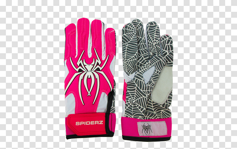 Spiderz Pink Batting Glove, Apparel Transparent Png