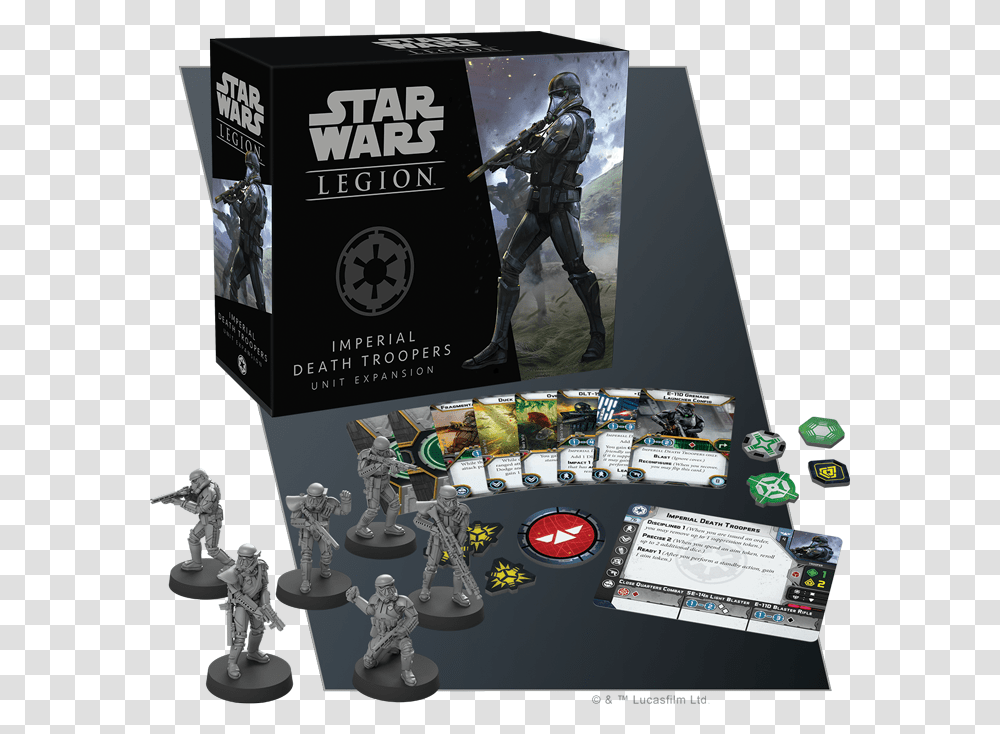 Spielzeug Supreme Commande Star Wars Miniatures Clone Star Wars Legion Death Troopers, Person, Human, Advertisement, Poster Transparent Png